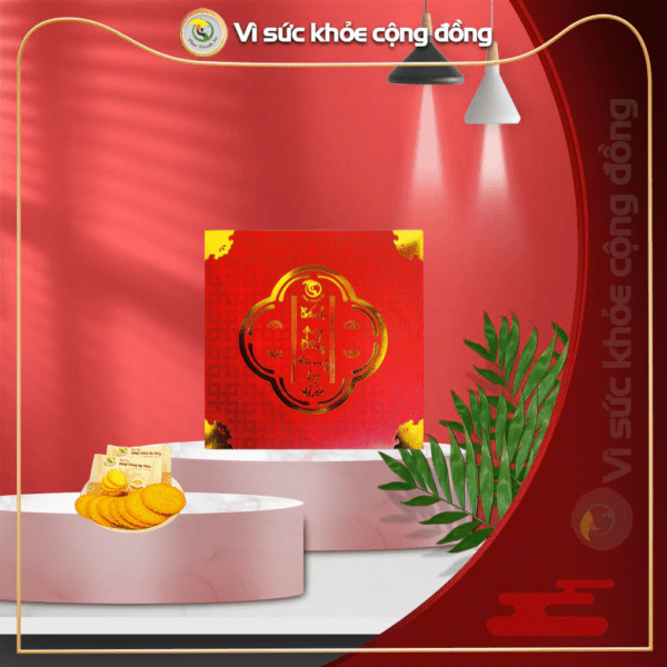 Hộp bánh đông trùng hạ thảo 320g PTA-BDT01